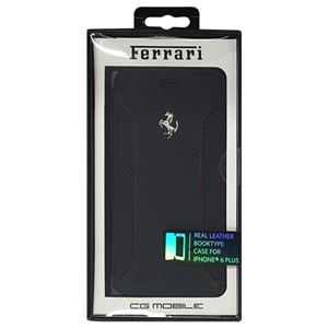 FERRARI 公式ライセンス品 F12 Booktype Case Black iPhone6 PLUS用 FEF12FLBKP6LBL - 拡大画像