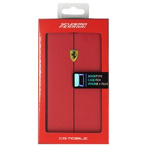 FERRARI 公式ライセンス品 FORMULA ONE Booktype Case Red iPhone6 PLUS用 FEFOCFLBKP6LRE - 拡大画像