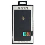 FERRARI 公式ライセンス品 458 Black Leather Booktype Case iPhone6 PLUS用 FE458GFLBKP6LBL