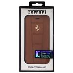FERRARI 公式ライセンス品 458 -Camel Leather Booktype Case iPhone6 用 FE458GFLBKP6CA