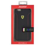 FERRARI 公式ライセンス品 FIORANO Black PU Leather Hard Case iPhone6 PLUS用 FEDA2IHCP6LBL