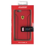 FERRARI 公式ライセンス品 FIORANO Red PU Leather Hard Case iPhone6 用 FEDA2IHCP6RE