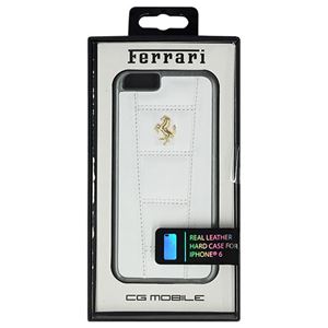 FERRARI 公式ライセンス品 458 White Leather Hard Case iPhone6 用 FE458GHCP6WH - 拡大画像