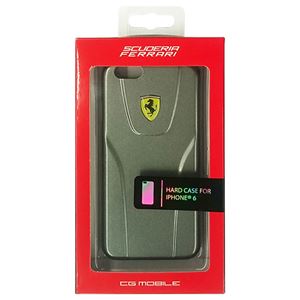 FERRARI 公式ライセンス品 3D Hard Case Silver Metallic iPhone6 用 FE3DHCP6DG