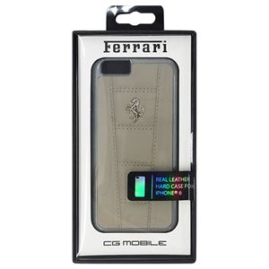 FERRARI 公式ライセンス品 458 Dark Gray Leather Hard Case iPhone6 用 FE458HCP6GR - 拡大画像