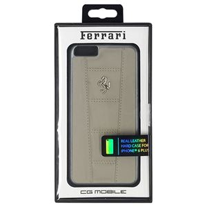 FERRARI 公式ライセンス品 458 Dark Gray Leather Hard Case iPhone6 PLUS用 FE458HCP6LGR - 拡大画像