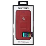 FERRARI 公式ライセンス品 458 Red Leather with Beige Stitchings Booktype Case iPhone6 用 FE458FLBKP6REB