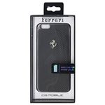 FERRARI 公式ライセンス品 GT Black Carbon Case Black Frame iPhone6 PLUS用 FECBGUHCP6LBL