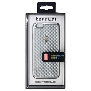 FERRARI 公式ライセンス品 GT White Carbon Case Silver Frame iPhone6 用 FECBSIHCP6WH - 拡大画像