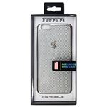 FERRARI 公式ライセンス品 GT White Carbon Case Silver Frame iPhone6 PLUS用 FECBSIHCP6LWH
