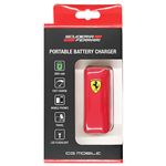 FERRARI 公式ライセンス品 Portable Battery Charger 2 600 mAH Red 2600mAH フラッシュライト付 FEFLEB26RE