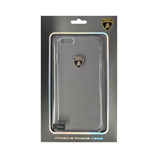 (まとめ)Lamborghini 公式ライセンス品 Ultra thin polycarbonate nude skin case スーパースリムクリアPCハードケース iPhone6 PLUS用 LB-UVMIP6L-DI/D0-WE【×2セット】f00