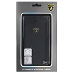 Lamborghini 公式ライセンス品 Genuine Leather book case w/card holder iPhone6 用 LB-SSHFCIP6-HU/D5-BK