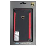 Lamborghini 公式ライセンス品 Genuine Leather book case w/card holder iPhone6 PLUS用 LB-SSHFCIP6P-HU/D5-RD