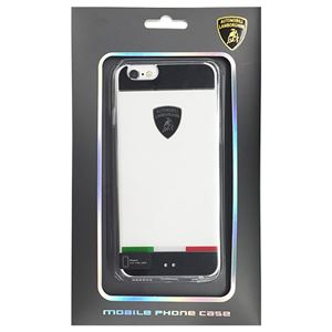 (まとめ)Lamborghini 公式ライセンス品 TPU+PC clear Jacket iPhone6 用 LB-TPUPCIP6-TR/D5-BK【×2セット】 商品画像