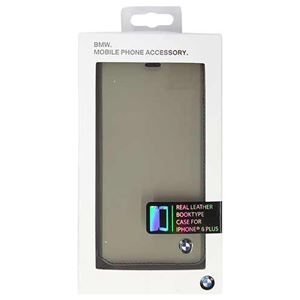 BMW 公式ライセンス品 Booktype case Bicolor Gray/Black iPhone6 PLUS用 BMFLBKP6LCLT - 拡大画像