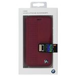 BMW 公式ライセンス品 Booktype Case Perforated Red iPhone6 用 BMFLBKP6PER