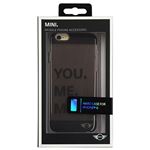 (まとめ)MINI 公式ライセンス品 Hard case Transparent Black iPhone6 用 MNHCP6TRBK【×2セット】