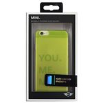 (まとめ)MINI 公式ライセンス品 Hard case Transparent Lime Punch iPhone6 用 MNHCP6TRLG【×2セット】