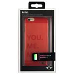 (まとめ)MINI 公式ライセンス品 Hard case Transparent Orange iPhone6 用 MNHCP6TROR【×2セット】