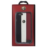 Alfa Romeo 公式ライセンス品 High Quality Carbon Synthettic Leather back cover White iPhone6 用 AR-HCIP6-4C/D5-WE