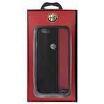 Alfa Romeo 公式ライセンス品 High Quality Carbon Synthettic Leather back cover Red iPhone6 用 AR-HCIP6-4C/D5-RD