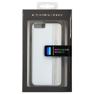 CORVETTE 公式ライセンス品 Hard Case White color、 silver brushed aluminum finish iPhone6 用 COHCP6MEWH - 拡大画像