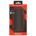 Snap-on 公式ライセンス品 SNAP-ON CARBON LEATHER BOOK TYPE CASE RD FOR IPHONE6 iPhone6 用 SO-P47L1RBK