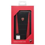 DUCATI 公式ライセンス品 本革製ハードケース iPhone6 PLUS用 DU-BCIP6P-SB/D1-RD