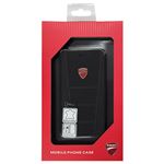 DUCATI 公式ライセンス品 Genuine Leather book case w/card holder 本革製手帳型ケース(カードホルダー付き) iPhone6 用 DU-FCIP6-SB/D1-BK