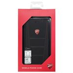 DUCATI 公式ライセンス品 Genuine Leather book case w/card holder 本革製手帳型ケース(カードホルダー付き) iPhone6 PLUS用 DU-FCIP6P-SB/D1-BK