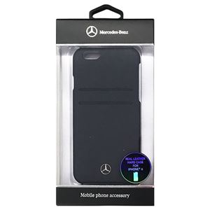 Mercedes-Benz 公式ライセンス品 Pure Line カード収納付ハードケース ネイビー iPhone6 用 MEHCP6PLNA