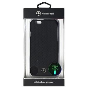 Mercedes-Benz 公式ライセンス品 Pure Line 本革ハードケース (パンチング仕上げ) ブラック iPhone6 用 MEHCP6PEBK - 拡大画像