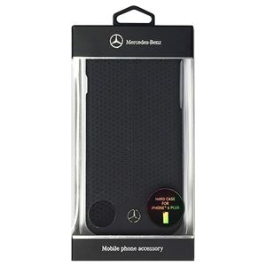 Mercedes-Benz 公式ライセンス品 Pure Line 本革ハードケース(パンチング仕上げ) ブラック iPhone6 PLUS用 MEHCP6LPEBK - 拡大画像