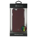 Mercedes-Benz 公式ライセンス品 Pure Line 本革ハードケース(パンチング仕上げ) レッド iPhone6 用 MEHCP6PERE