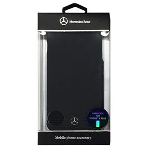 Mercedes-Benz 公式ライセンス品 Pure Line 本革ハードケース(フロントグリル) ブラック iPhone6 PLUS用 MEHCP6LEMSBK - 拡大画像