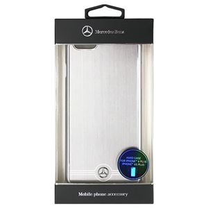 Mercedes-Benz 公式ライセンス品 Pure Line アルミ製ハードケース シルバー iPhone6 PLUS用 MEHCP6LBRUAL - 拡大画像