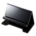 (まとめ)サンワサプライ タブレット・スマートフォン用デスクトップスタンド(ブラック) PDA-STN13BK【×2セット】