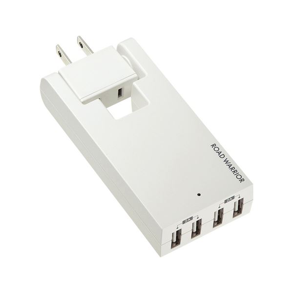 (まとめ)サンワサプライ スイングUSB充電タップ TR-AD3USBW【×2セット】f00
