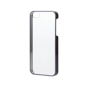 (まとめ)エレコム iPhone SE/5s/5用シェルカバー/サイドメッキ PM-A16SPVMBK【×2セット】 商品写真