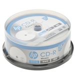 (まとめ)hp 音楽用CD-RA インクジェットプリンター対応ホワイトワイドレーベル(内径23mm) sp(CB) 25枚 CDRA80CHPW25PA【×5セット】