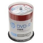 (まとめ)hp DVD-R インクジェットプリンター対応ホワイトワイドレーベル(内径23mm) sp(CB) 100枚 DR120CHPW100PA【×2セット】
