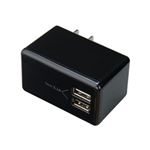 (まとめ)YAZAWA 高出力USB充電器 MCU31A2BK【×3セット】
