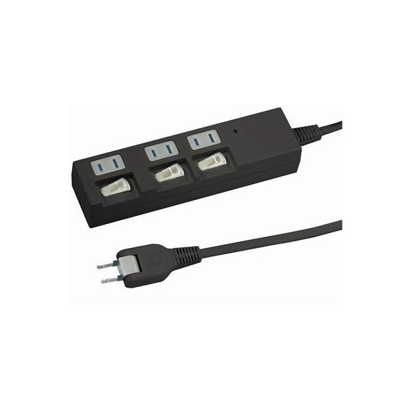 (まとめ)YAZAWA 個別スイッチ付節電タップ Y02BKS335BK【×3セット】f00