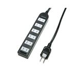 (まとめ)YAZAWA ノイズフィルター付AV機器タップ Y02KNS603BK【×3セット】