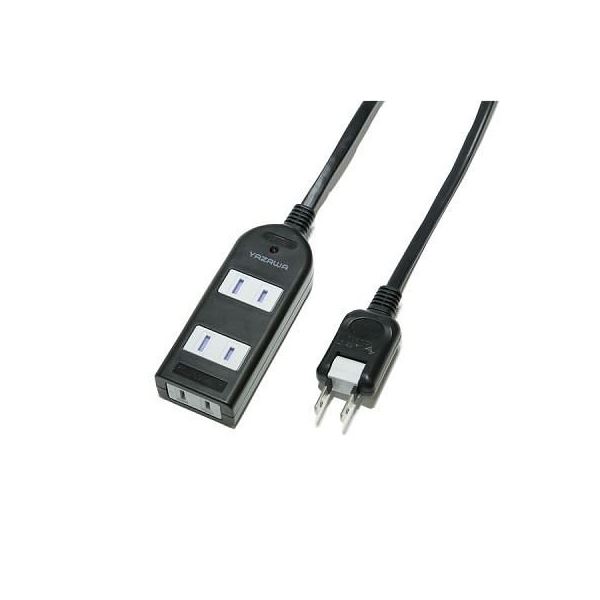 (まとめ)YAZAWA ノイズフィルター付AV機器タップ Y02KNS303BK【×3セット】f00