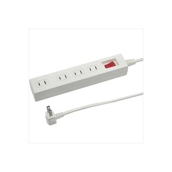 (まとめ)YAZAWA 集中スイッチ付節電タップ Y02412WH【×5セット】f00