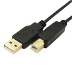 (まとめ)変換名人 極細USBケーブルAオス-Bオス 1m USB2A-B/CA100【×10セット】