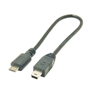 (まとめ)変換名人 USBケーブル20cm microHOST to miniHOST USBMCH-M5H20【×10セット】 - 拡大画像