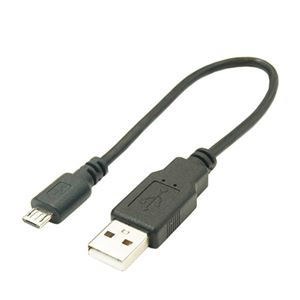 (まとめ)変換名人 USBケーブル20cm microHOST to Aオス USBMCH-AA20【×10セット】 商品画像